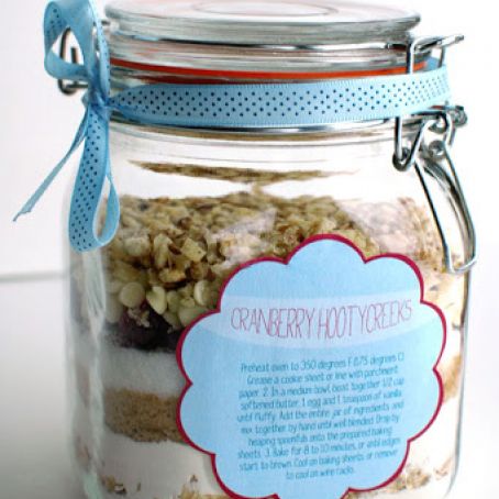 Cookies in a Jar - Cranberry Hootycreeks